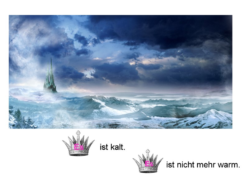 ist kalt. Es ist nicht mehr warm. Es